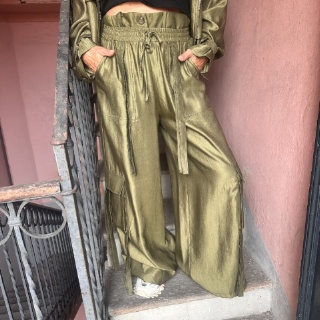 YOU DECIDE&nbsp;PANTALONE P11141&nbsp;VERDE MILITARE